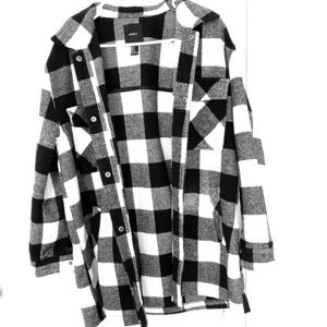 Checkered Plaid Women’s Forever 21 Overcoat
